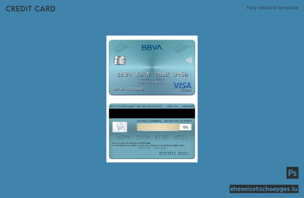 Vorschau einer Beispielkarte der BBVA Bank Visa Classic Card aus Venezuela